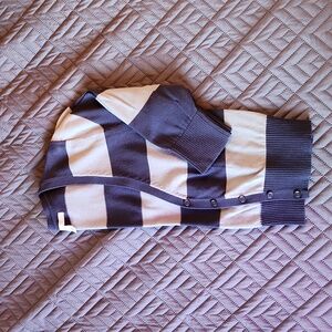 Striped cropped cardigan